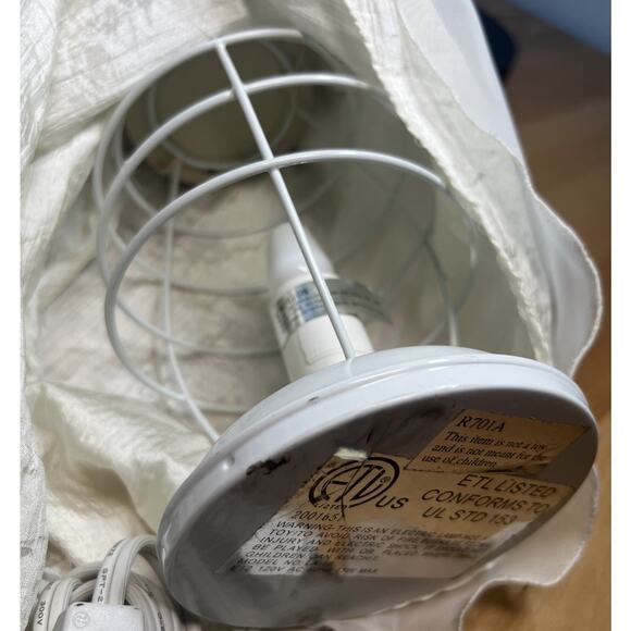 Vtg Show-stoppers Porcelain Fairy Lamp Collector Wings Roses Woodland - 16” Tall - Picture 12 of 13